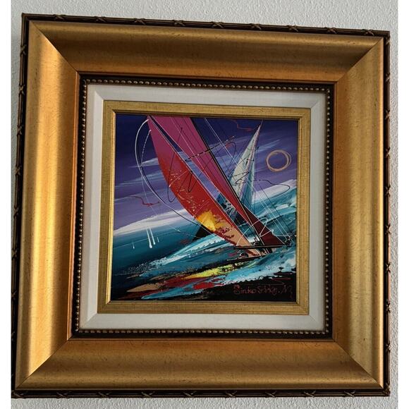 Natalia Sinkovsky "Taut Sails" Painting on Canvas – COA & Appraisal - Picture 1 of 3